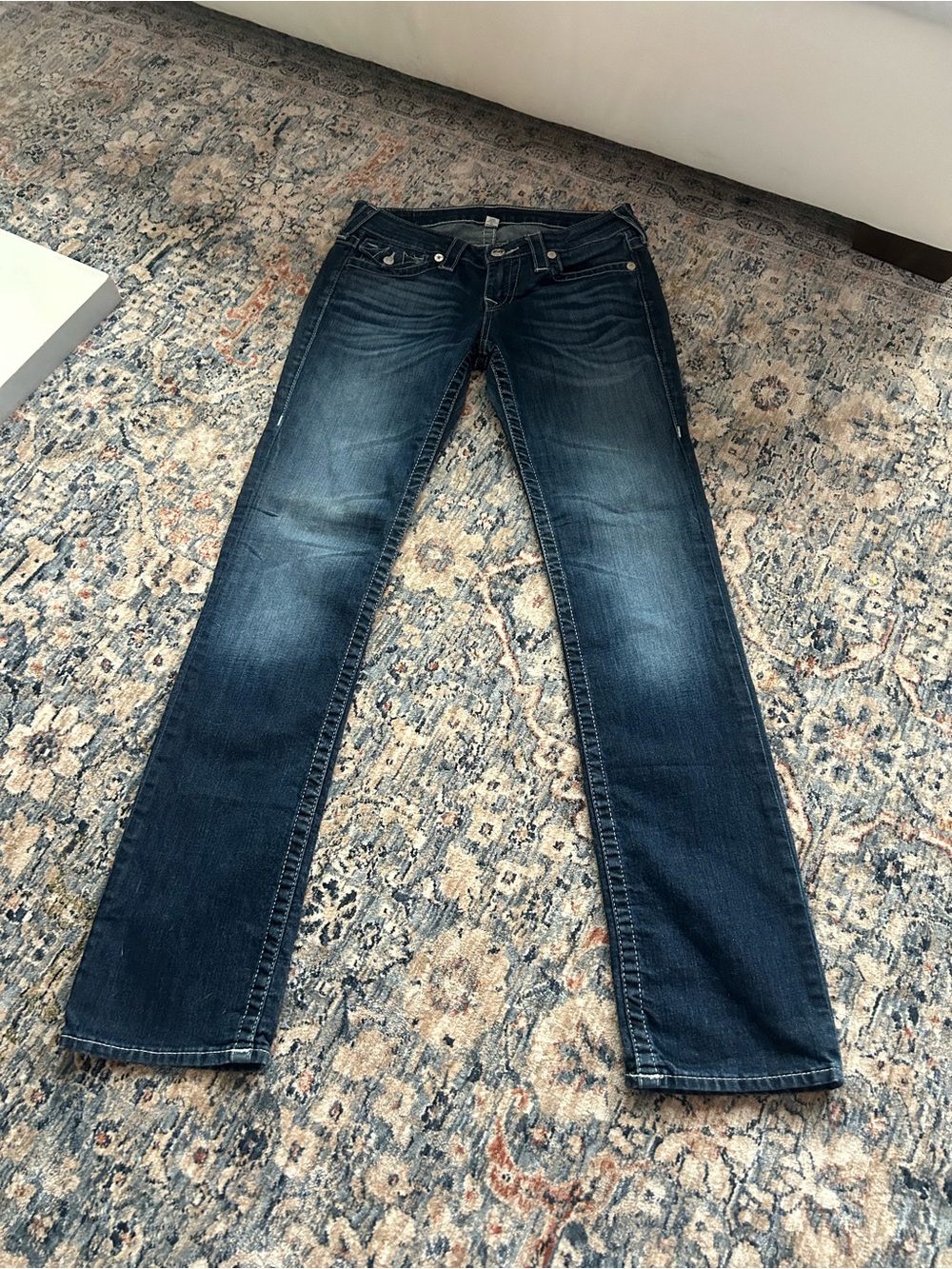 Women’s Dark Blue Straight-Leg Jeans